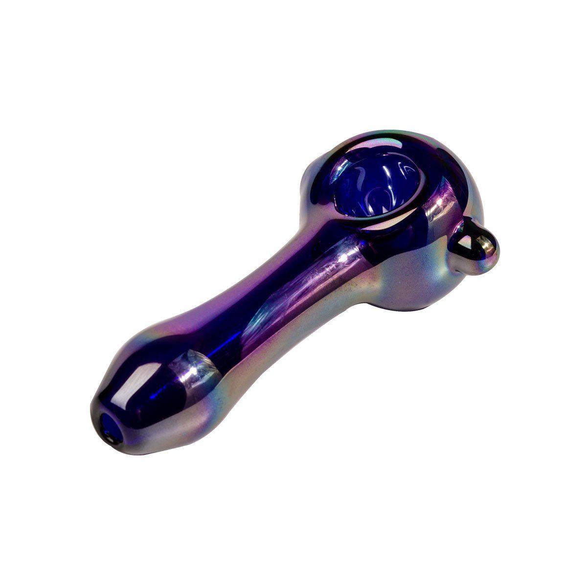 Red Eye Glass 4" Iridescent Large Spoon