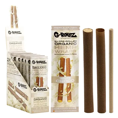 G-Rollz Organic Hemp Wraps Pre-Rolled Cones 2ct
