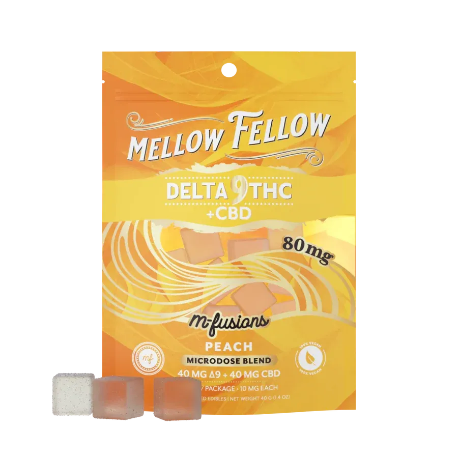 Mellow Fellow Live Resin M-Fusion Gummy 80mg D9 8ct