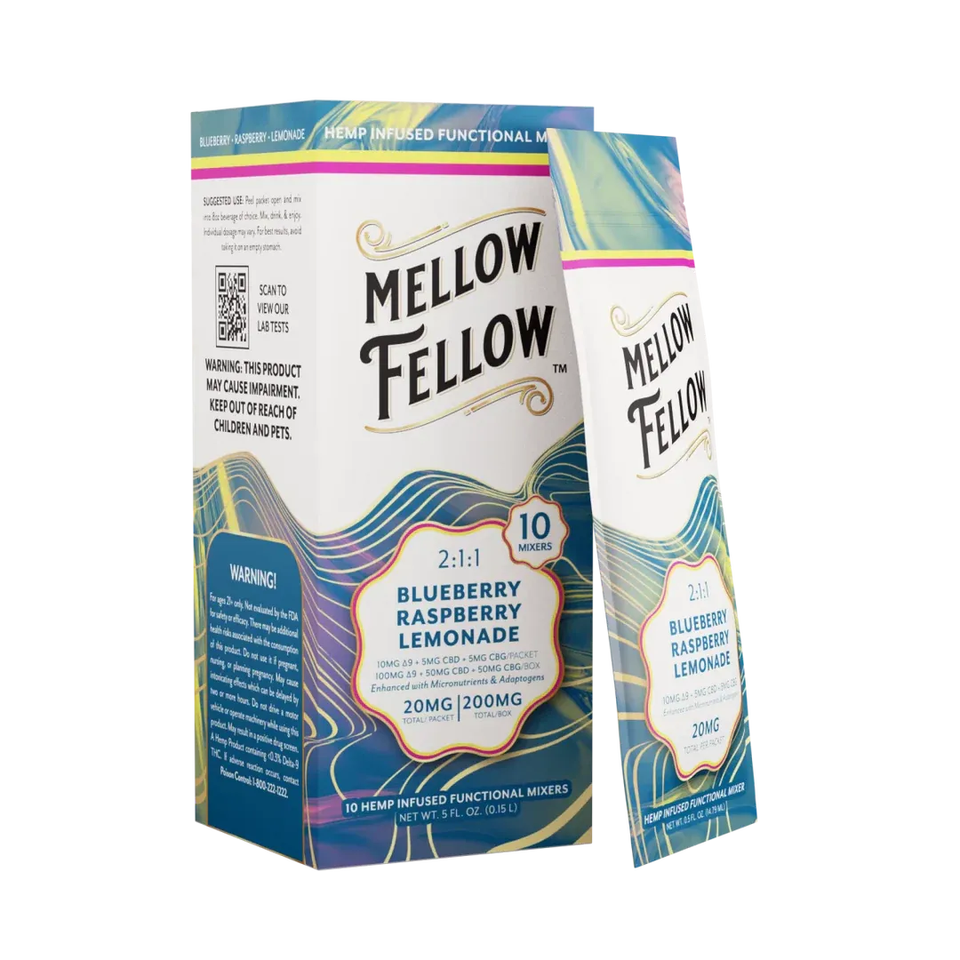 Mellow Fellow Mixers 10mg D9 5mg CBD 5mg CBG 10ct