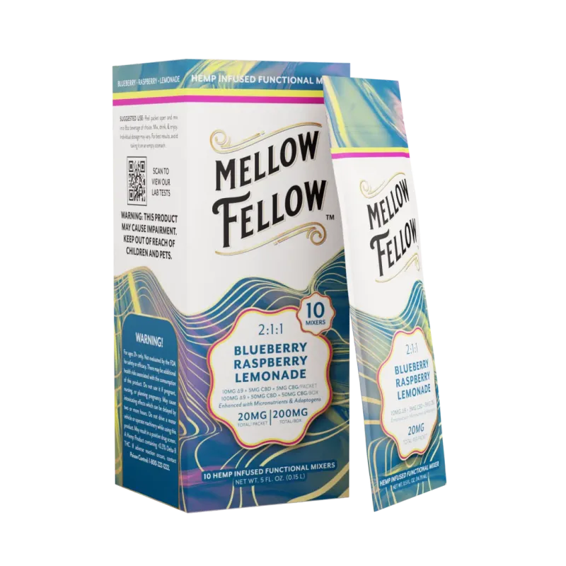 Mellow Fellow Mixers 10mg D9 5mg CBD 5mg CBG 10ct