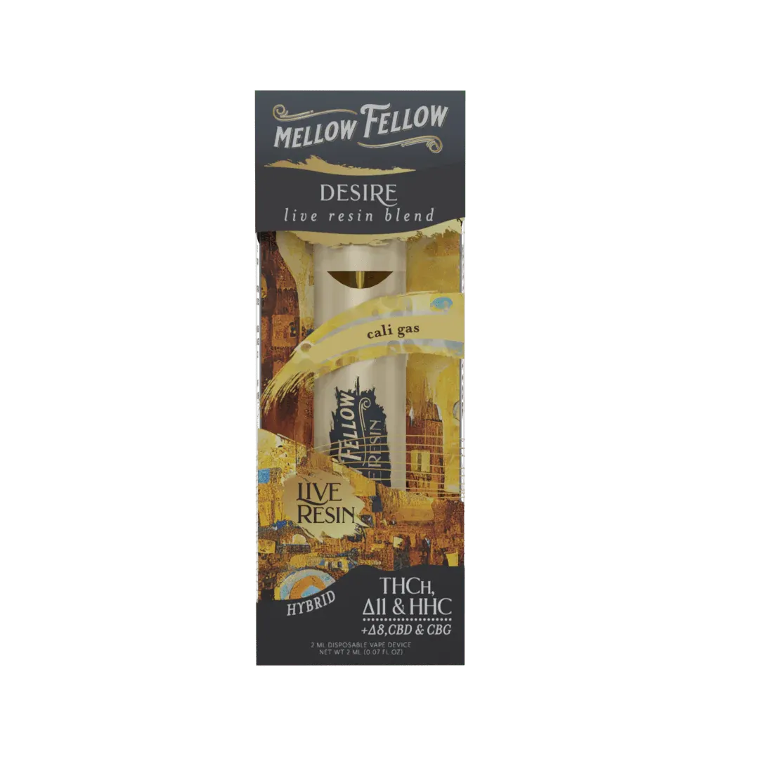 Mellow Fellow Disposable Live Resin 2ml Desire Cali Gas Hybrid