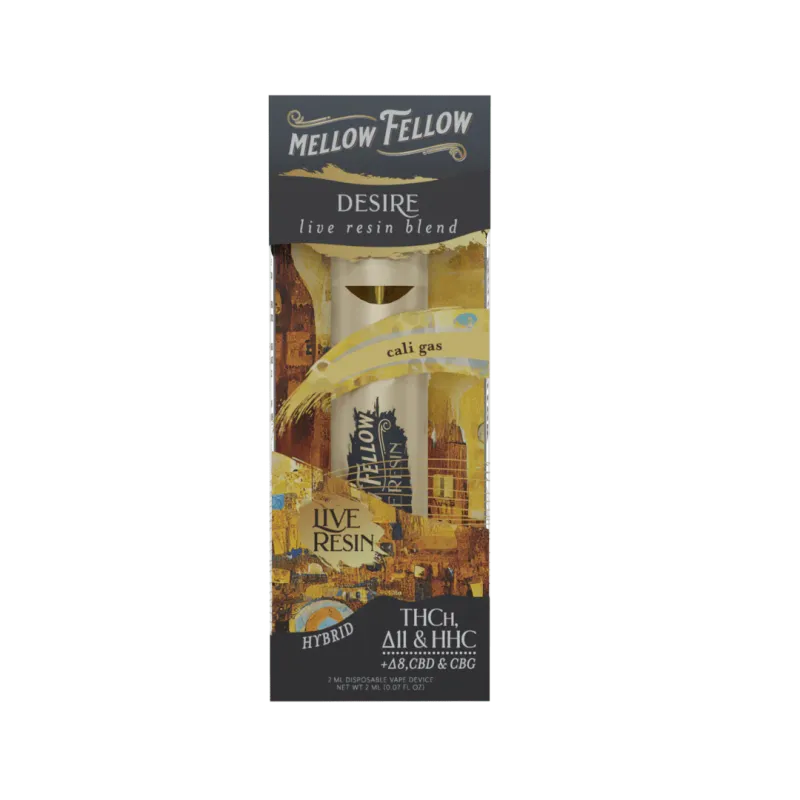 Mellow Fellow Disposable Live Resin 2ml Desire Cali Gas Hybrid