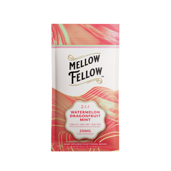 Mellow Fellow Mixers 10mg D9 5mg CBD 5mg CBG 1ct Watermelon Dragonfruit Mint single