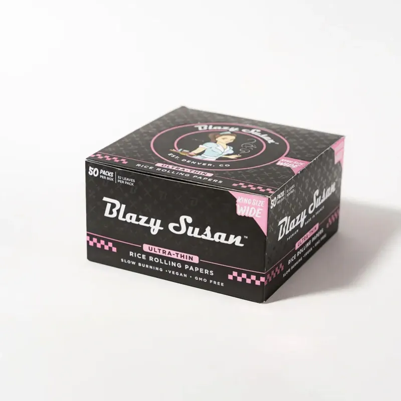 Blazy Susan Ultra Thin Rice Rolling Paper 1 1/4 50ct
