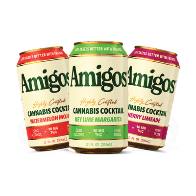 Amigos Cannabis Cocktail 12oz 10mg D9