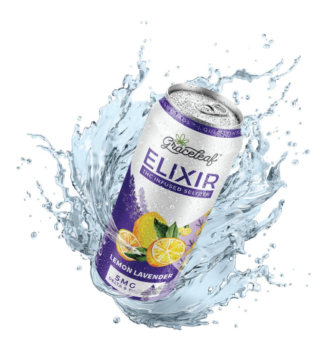 Graceleaf Elixir THC Infused Seltzer 12oz 10mg D9