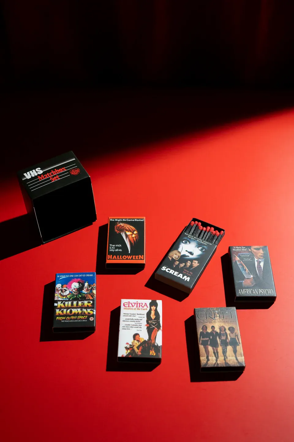 Burning Love VHS Matchbox Set Horror