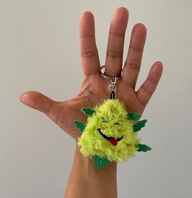 Paw:20 Bud the Weed Nug Keychain 3" x 3"