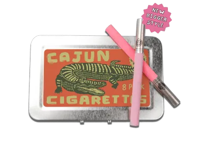 Page's Peaches Cigarette Case 5.0" x 3.25" x 0.5"
