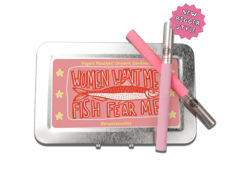 Page's Peaches Cigarette Case 5.0" x 3.25" x 0.5"