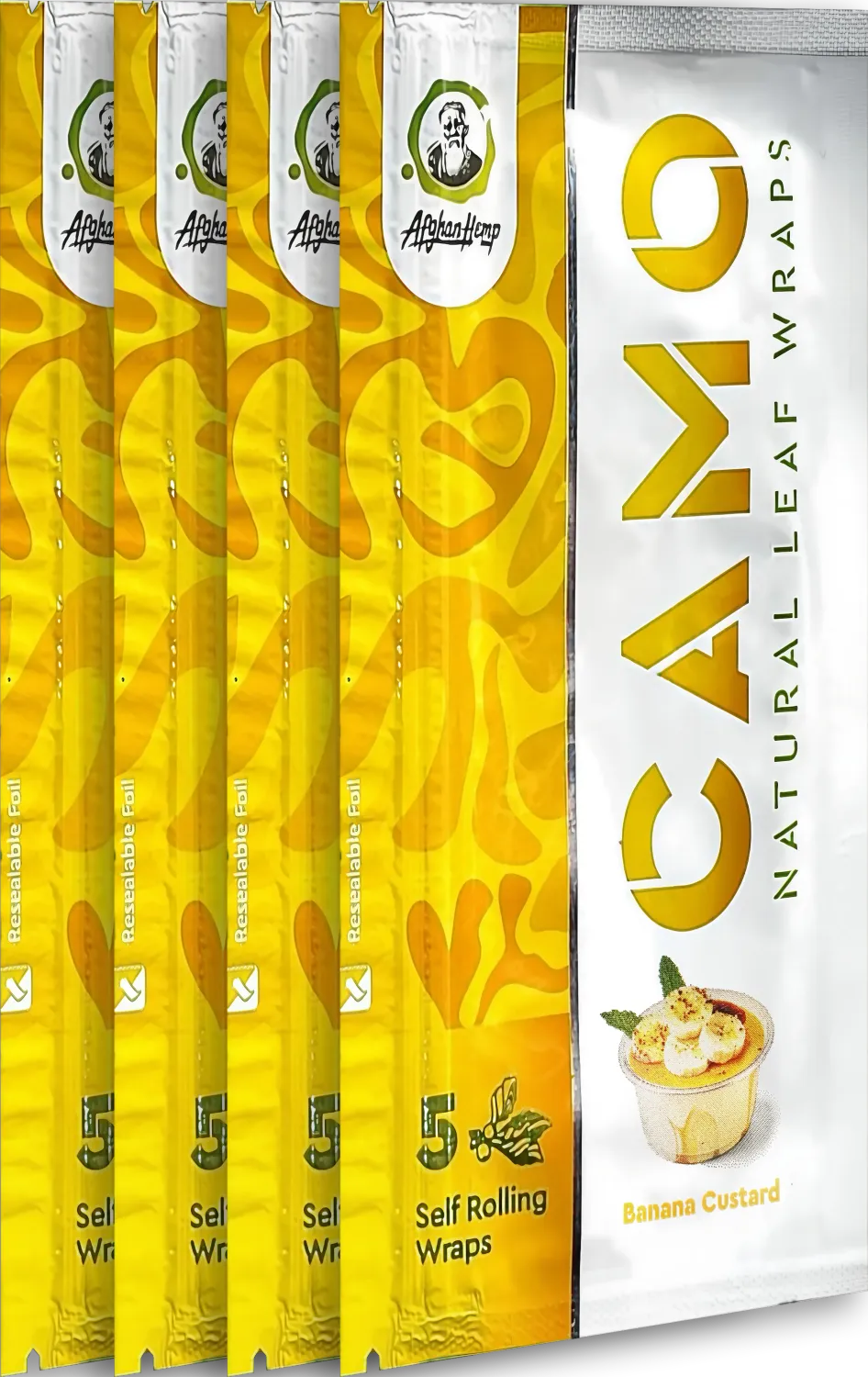 Camo Natural Leaf Rolling Wraps 5ct