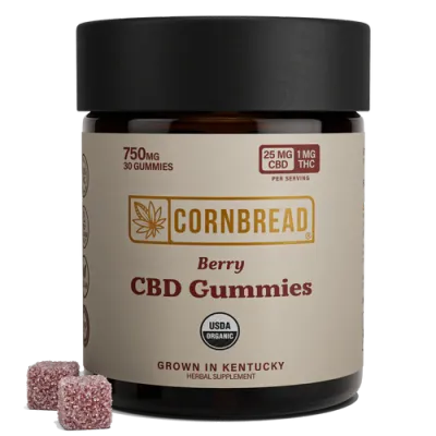 Gomitas de CBD Cornbread Hemp Berry 30ct 750mg CBD 30mg THC