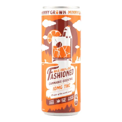 Minny Grown Cocktails 12oz Bold Cold &amp; Old Fashioned 10mg D9