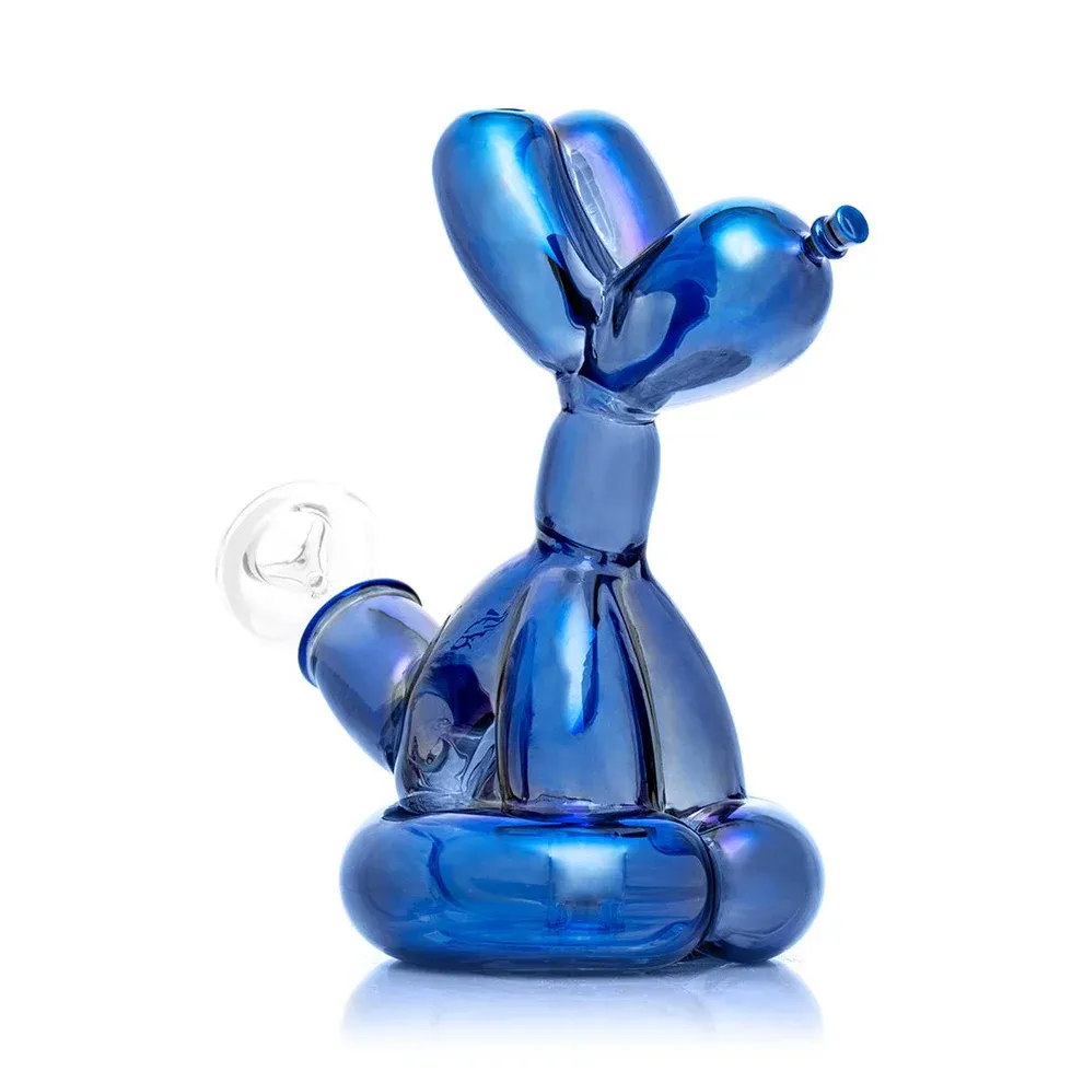Hemper Bong Balloon Dog Blue 14mm 5.5"