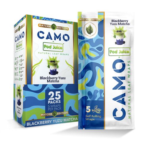 Camo Natural Leaf + Pod Juice Rolling Wraps 5ct