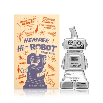 Hemper Hand Pipe Hi-Robot 14mm 4.4"