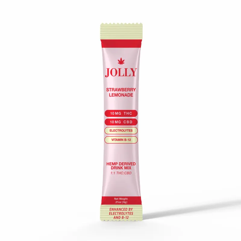 Jolly Cannabis Drink Mix 1:1 THC:CBD 1ct Strawberry Lemonade