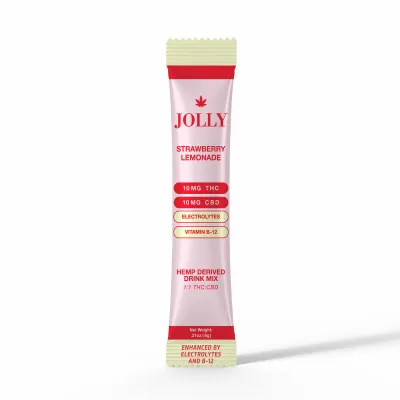 Jolly Cannabis Drink Mix 1:1 THC:CBD 1ct Strawberry Lemonade