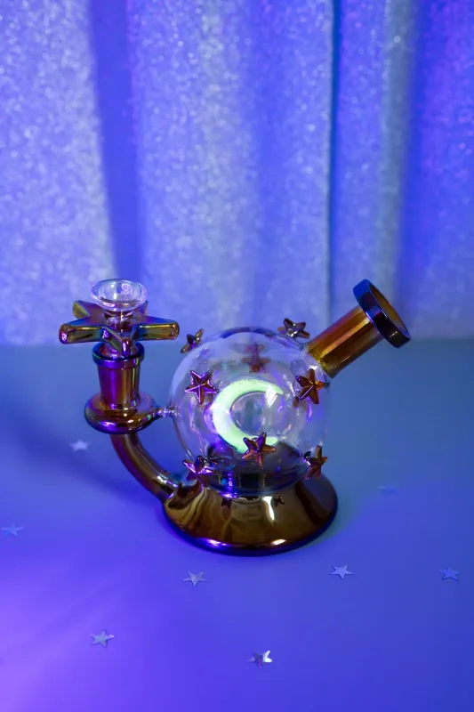 Burning Love Starry Night Orb Water Pipe