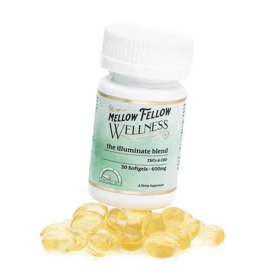 Mellow Fellow Wellness Softgel Capsules 30ct 600mg Illuminate Blend
