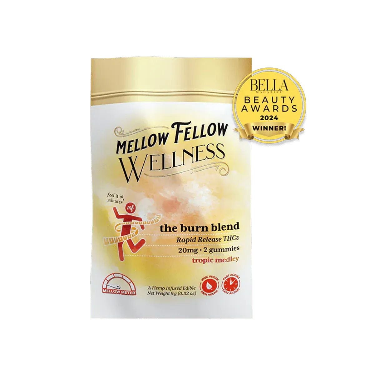 Mellow Fellow Wellness Burn Blend Gummies, Size: 2ct