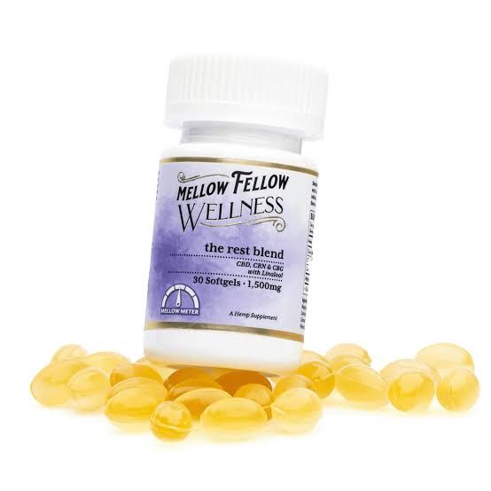 Mellow Fellow Wellness Softgel Capsules 30ct 1500mg Rest Blend