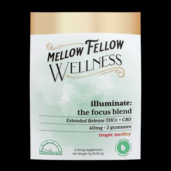 Mellow Fellow Wellness Focus Illuminate Blend Gummies