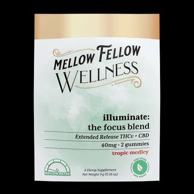 Mellow Fellow Wellness Focus Illuminate Blend Gummies