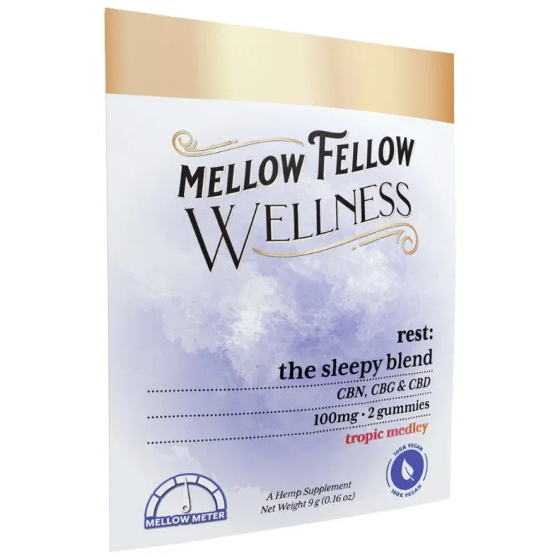Mellow Fellow Wellness Rest Blend Gummies, Size: 2ct