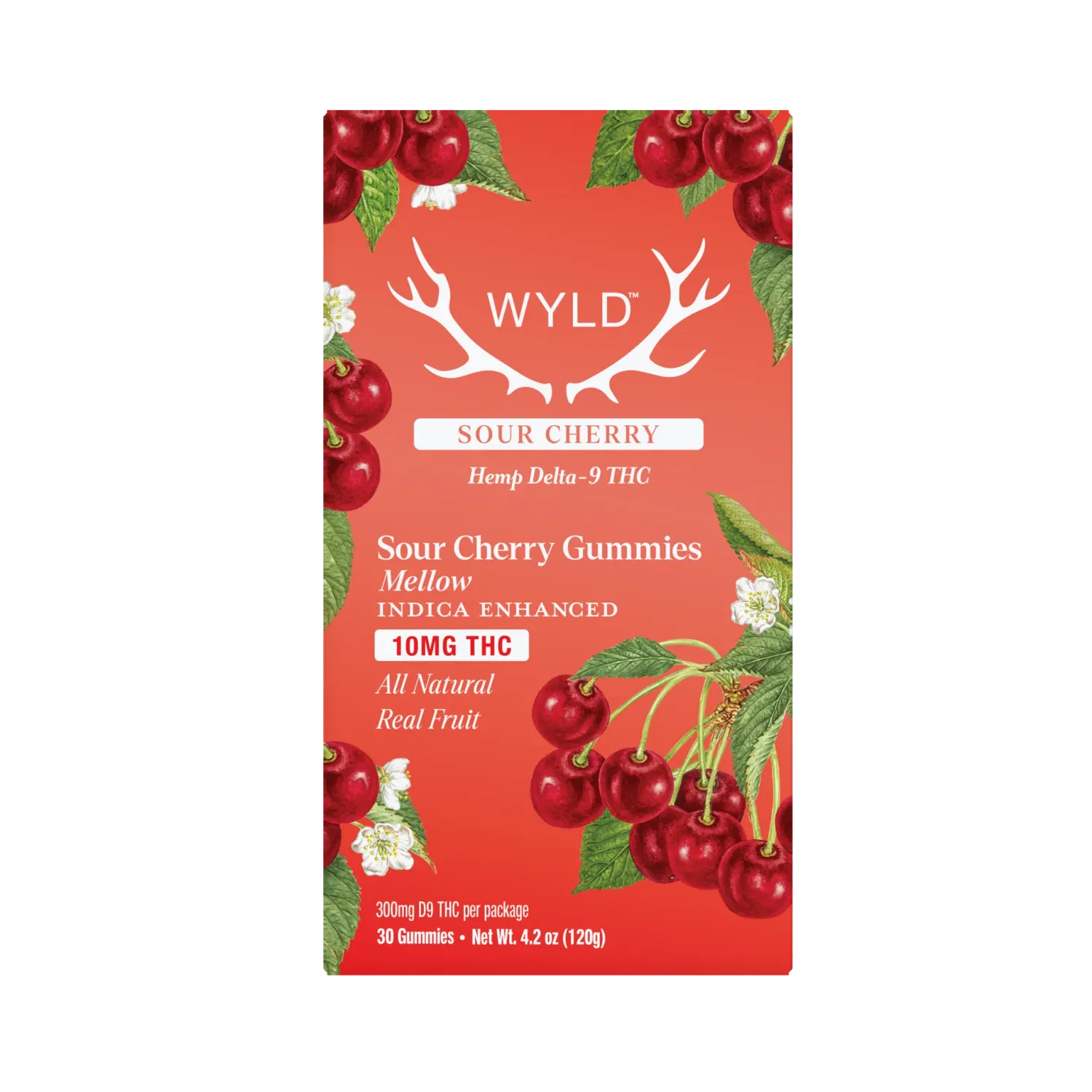 WYLD Hemp Delta 9 THC Gummies Sour Cherry, Size: 30ct