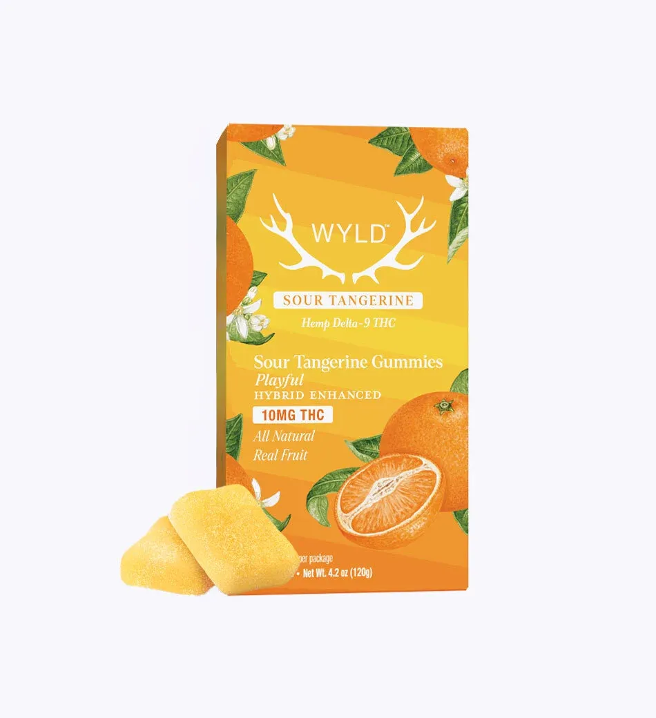 WYLD Hemp Delta 9 THC Gummies Sour Tangerine, Size: 30ct