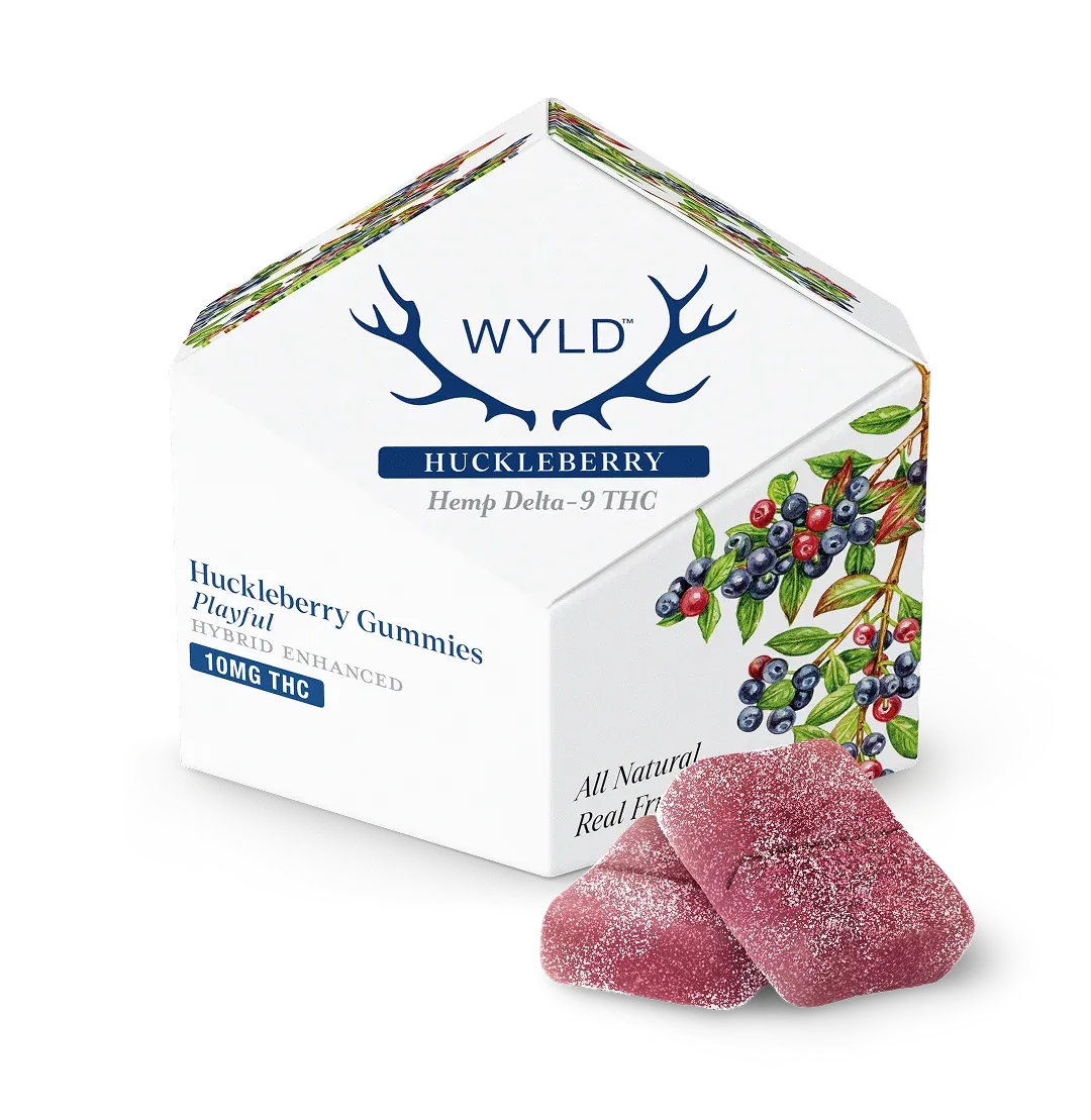 WYLD Hemp Delta 9 THC Gummies Huckleberry