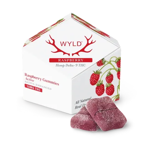 WYLD Hemp Delta 9 THC Gummies Raspberry