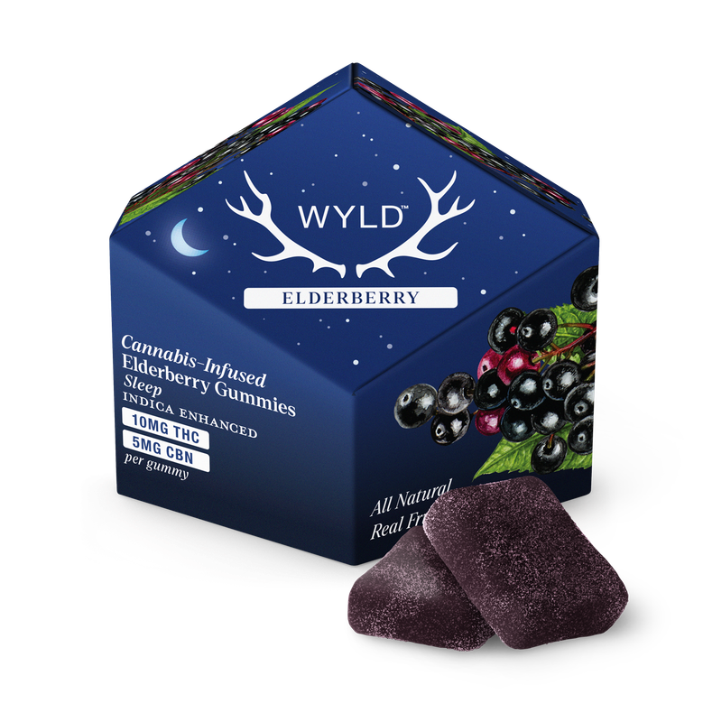 WYLD THC Free Blend Gummy Elderberry 5:1 CBD:CBN