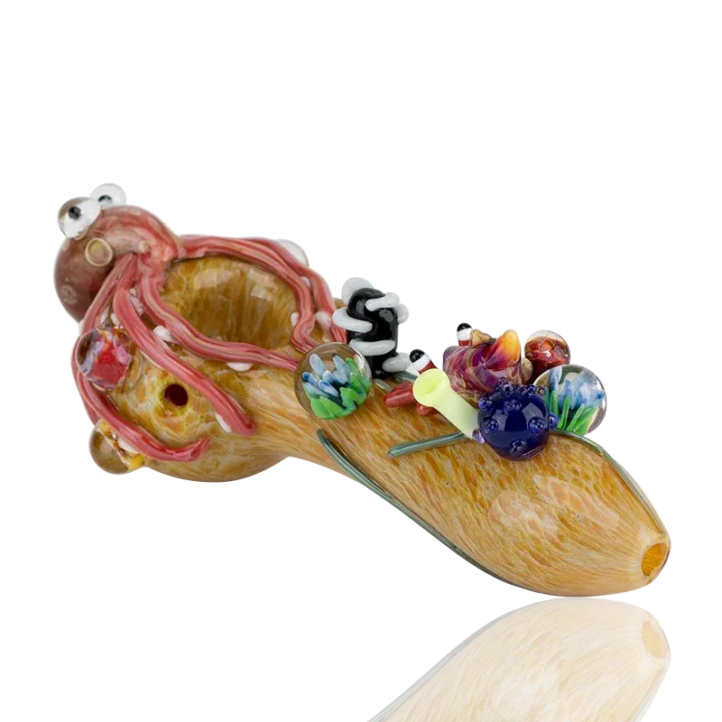 Pipa cuchara pequeña Kraken de Empire Glassworks