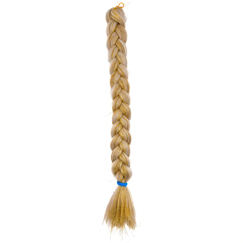 Topaz - Blonde Braiding Hair With Gold Tinsel