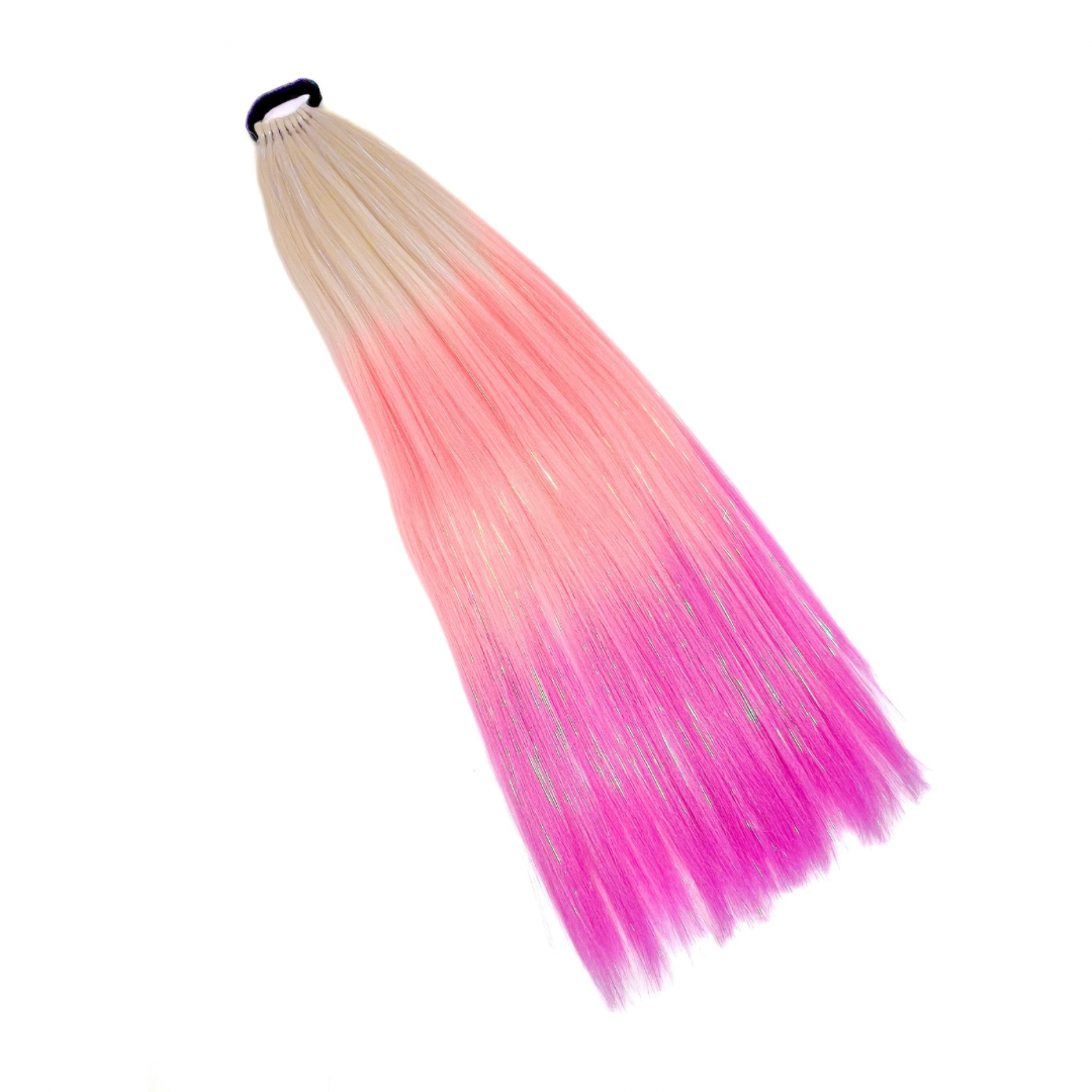 Pastel Palace - Ombre Pink Instant Pony With Tinsel