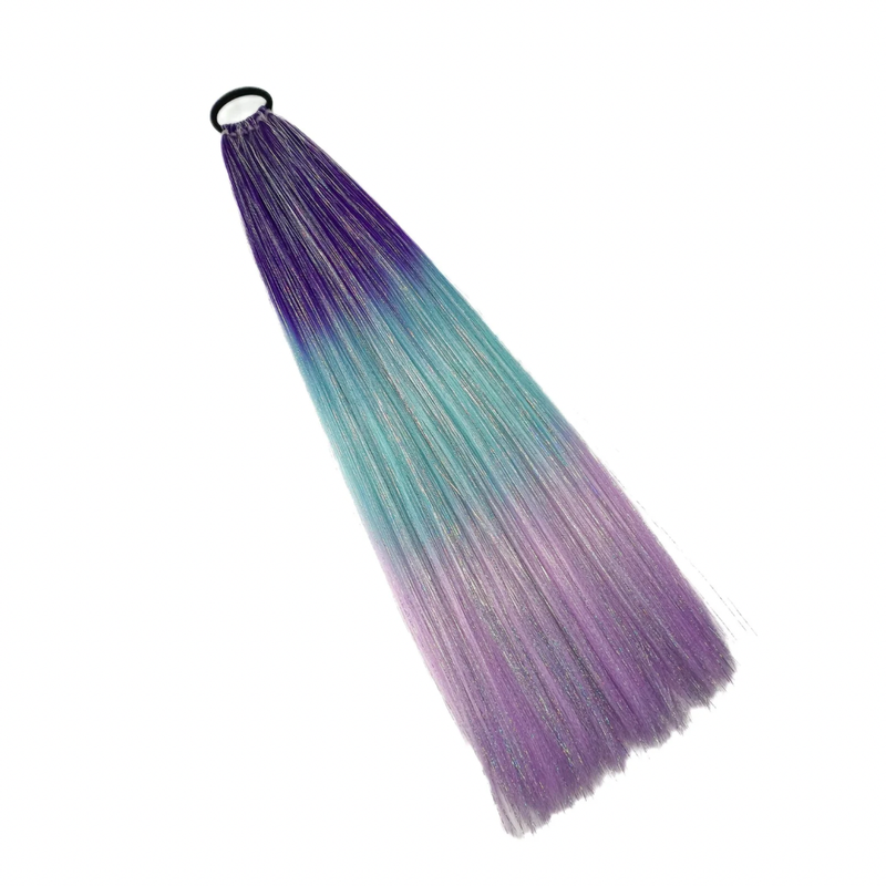 Midnight Moon - Ombré Purple Instant Pony With Tinsel