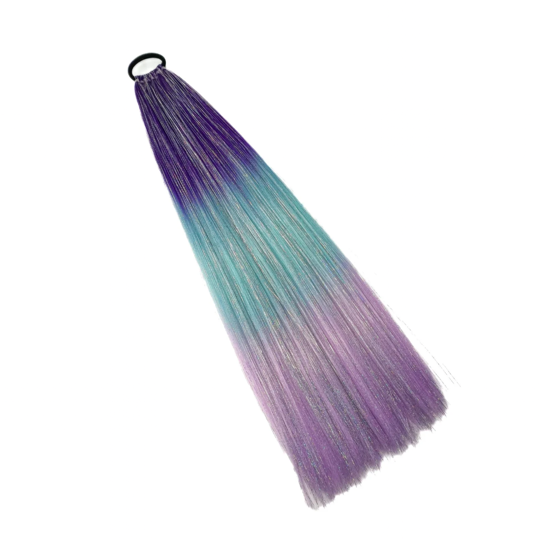 Midnight Moon - Ombré Purple Instant Pony With Tinsel