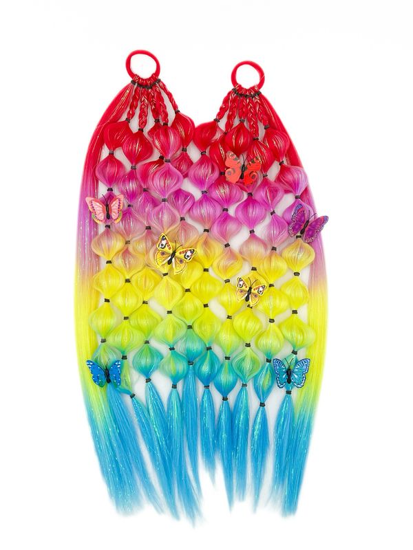 Rainbow Butterfly Tinsel Set