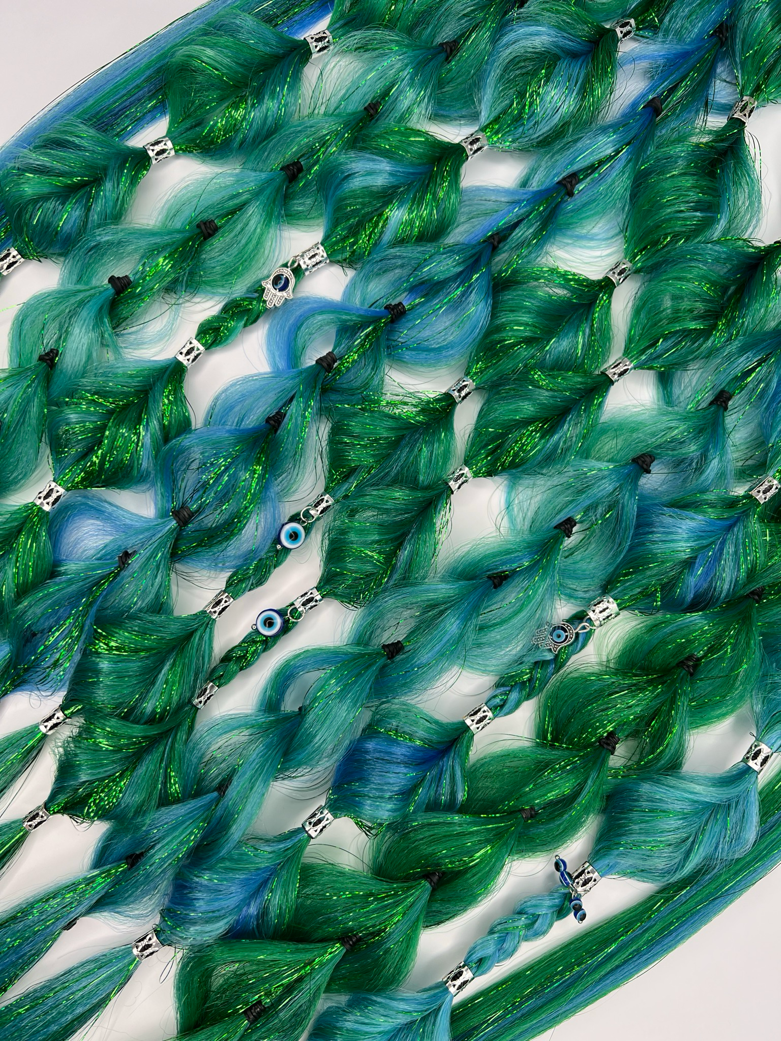 Blue & Green Evil Eye Set