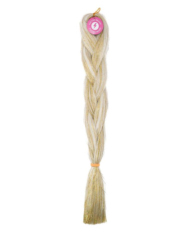 Topaz - Blonde Braiding Hair With Gold Tinsel Topaz - Blonde Braiding Hair With Gold Tinsel