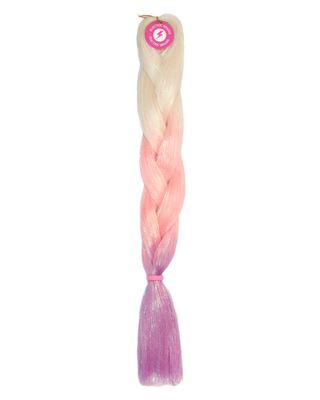 Unicorn Tea Party - Ombré Braiding Hair With Holographic Tinsel Unicorn Tea Party - Ombré Braiding Hair With Holographic Tinsel
