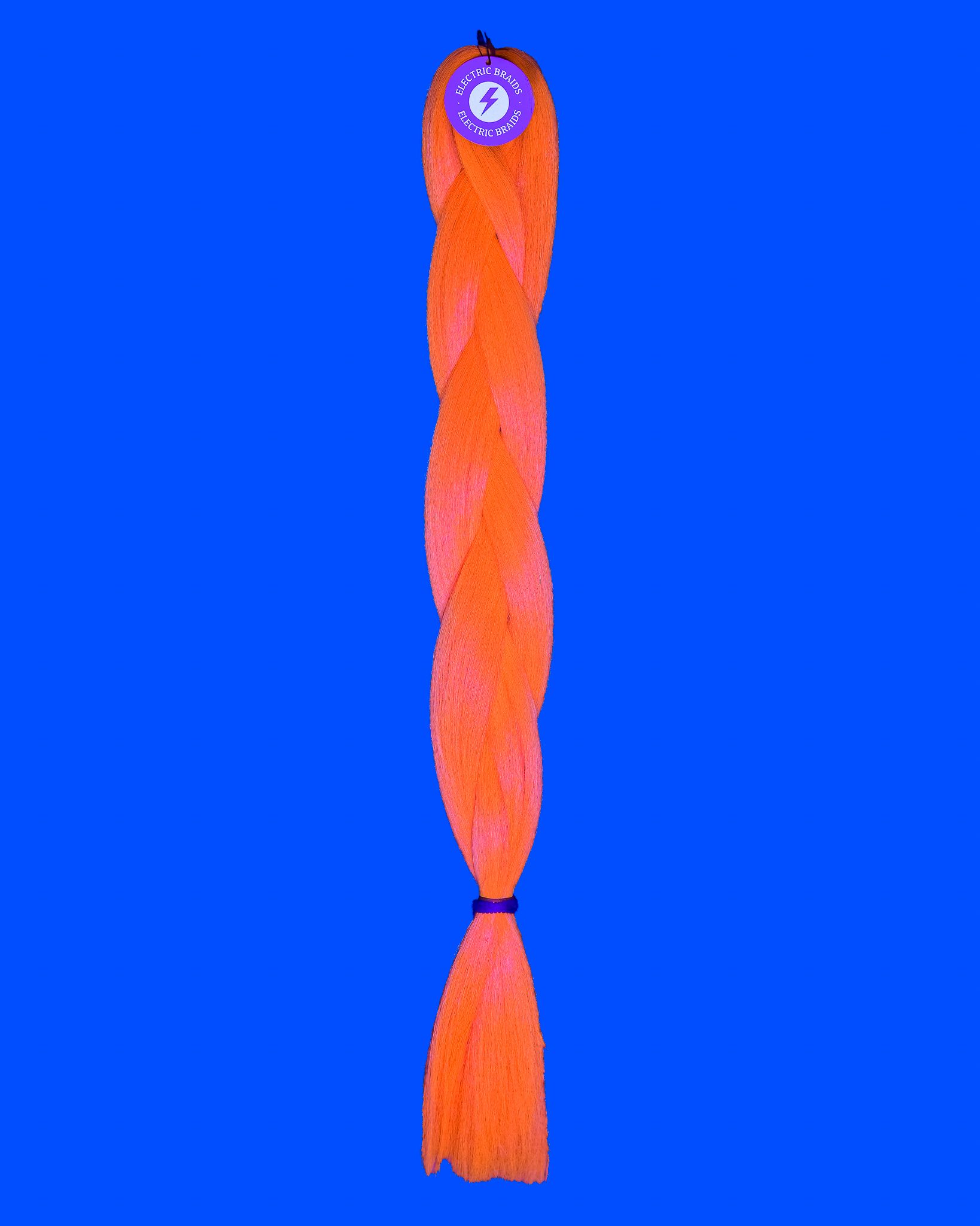 Electric Orange - UV Orange Braiding Hair