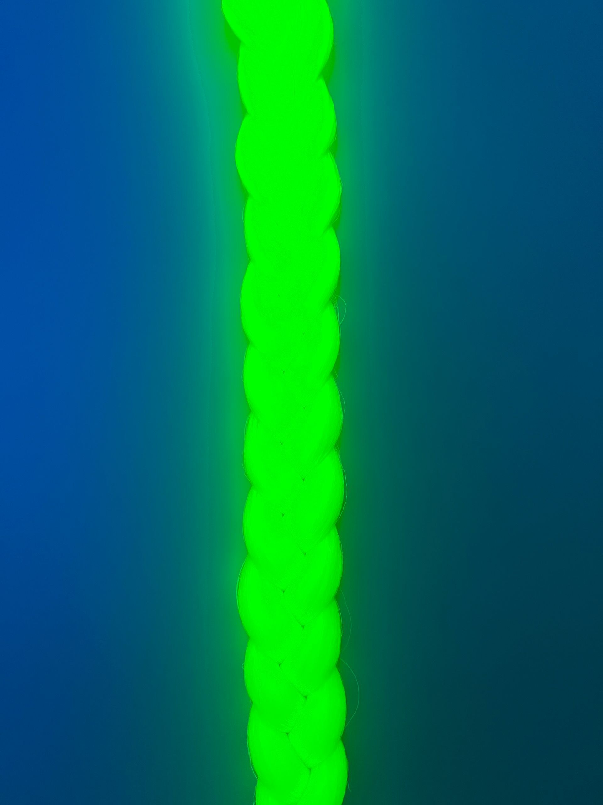 Electric Green - UV Green Braiding Hair