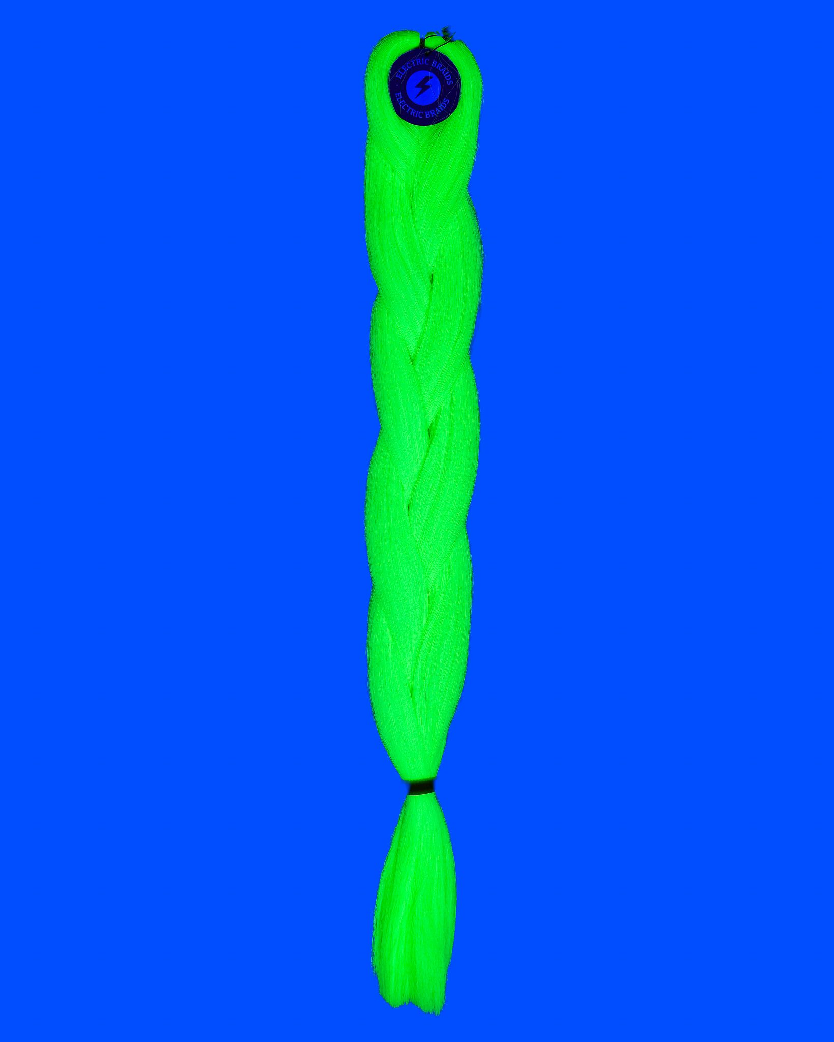 Electric Green - UV Green Braiding Hair
