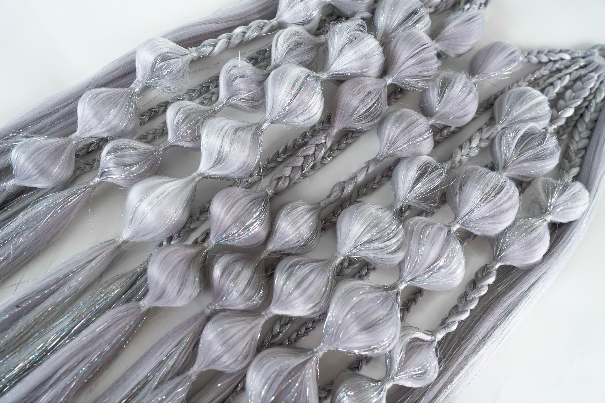 Platinum Silver Tinsel Set