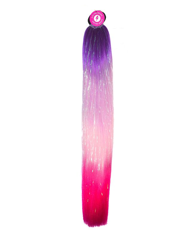 Fuchsia Fusion - Ombré Pink Instant Pony With Tinsel