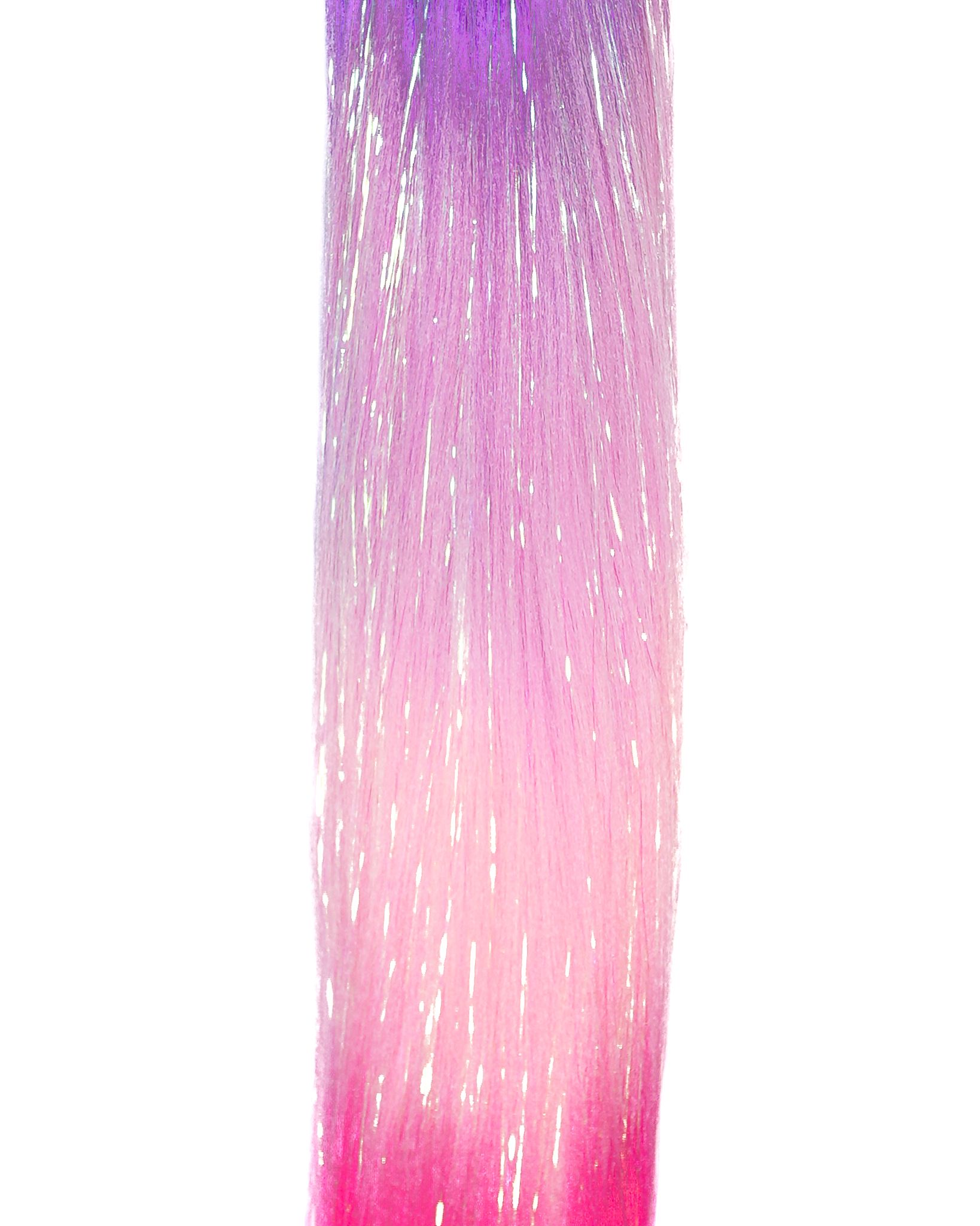 Fuchsia Fusion - Ombré Pink Instant Pony With Tinsel